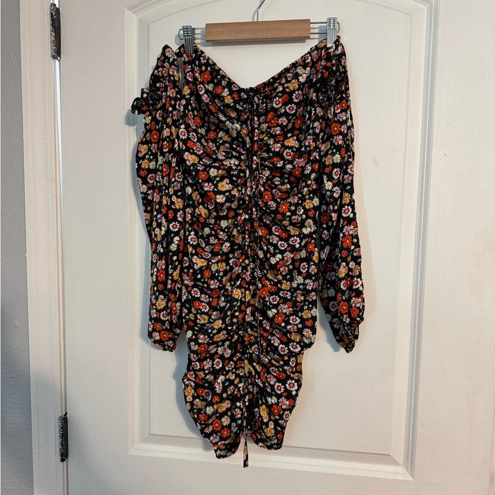 Floral Ruched Dress